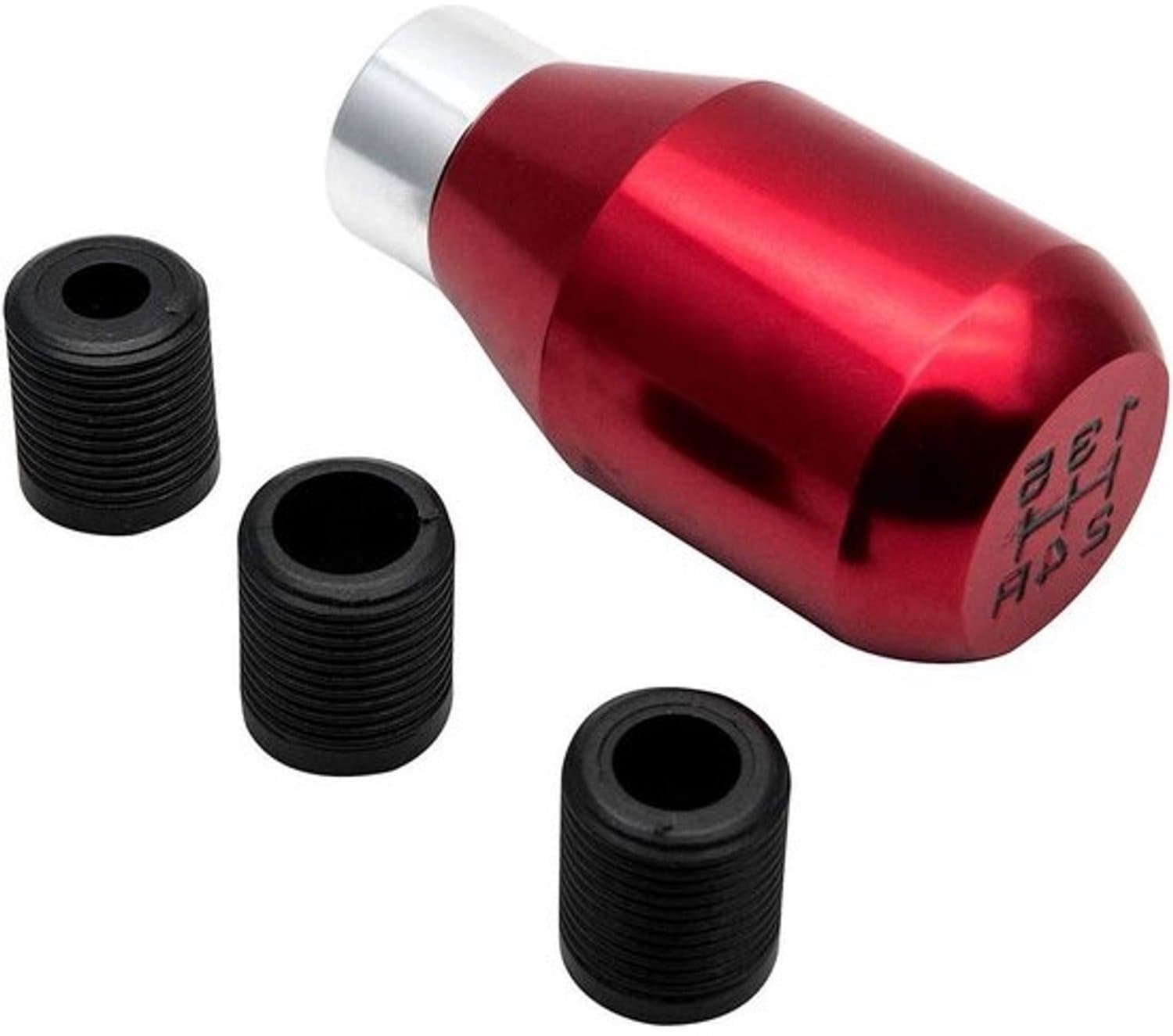 Universele 5-versnellingsknop - Handmatig - Chroomkleurig metaal - Hendelgreep - Auto-accessoire - SALINE Shifter Adapter