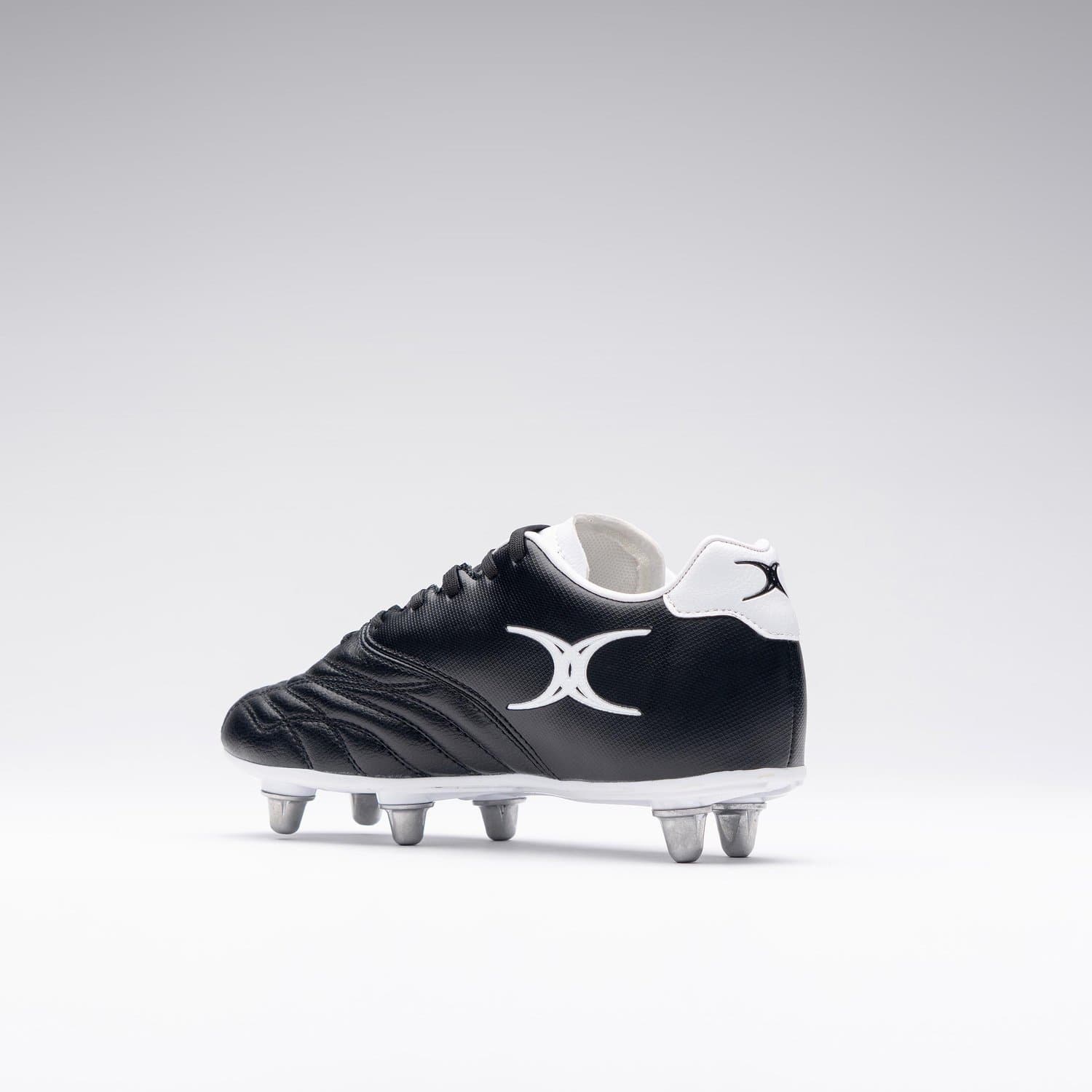 Gilbert rugby schoenen Sidestep Icon 6S - maat 1 - zwart.