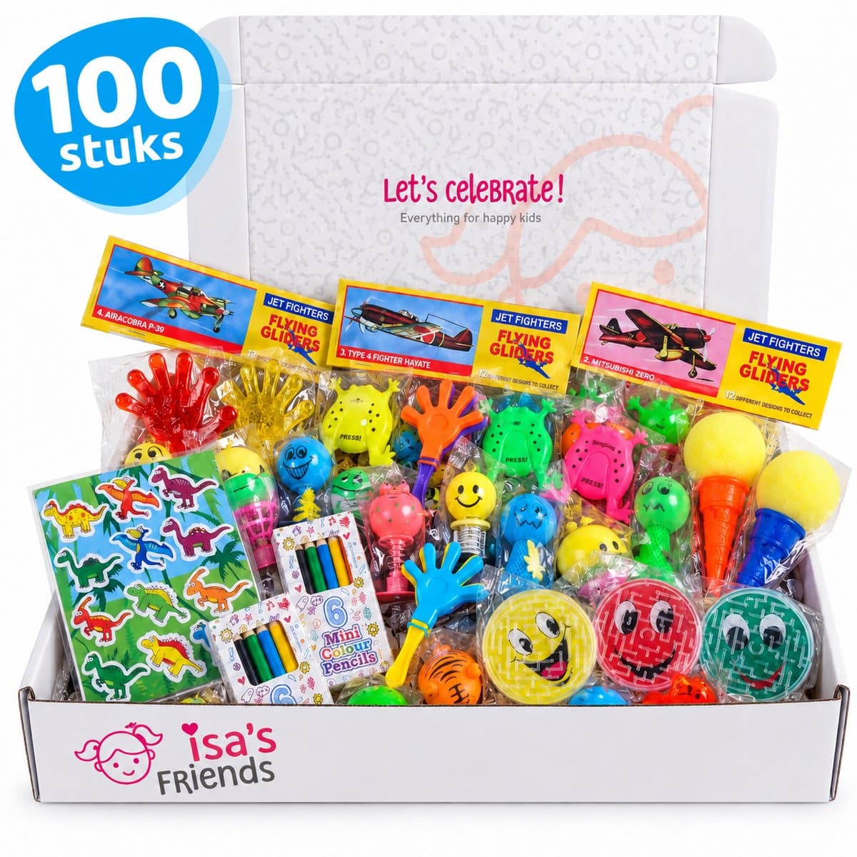 Uitdeelcadeautjes 100 STUKS - Traktatie - Klein speelgoed - Grabbelton - Pinata vulling - Uitdeelbox - Kinderfeestje