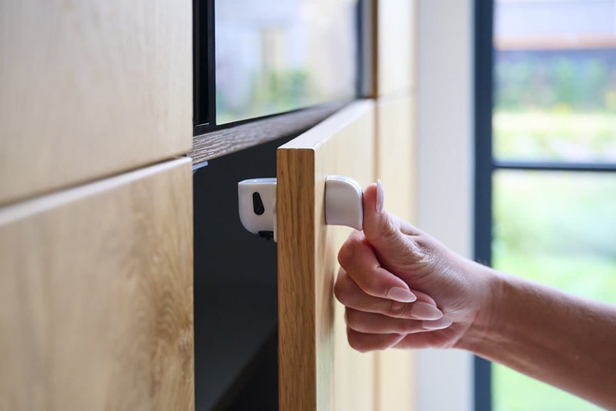 Dooky Magnetic Lock – Kindveilig Kast & Lade Slot – Onzichtbaar & Magnetisch - 8 Sloten met 2 Sleutels