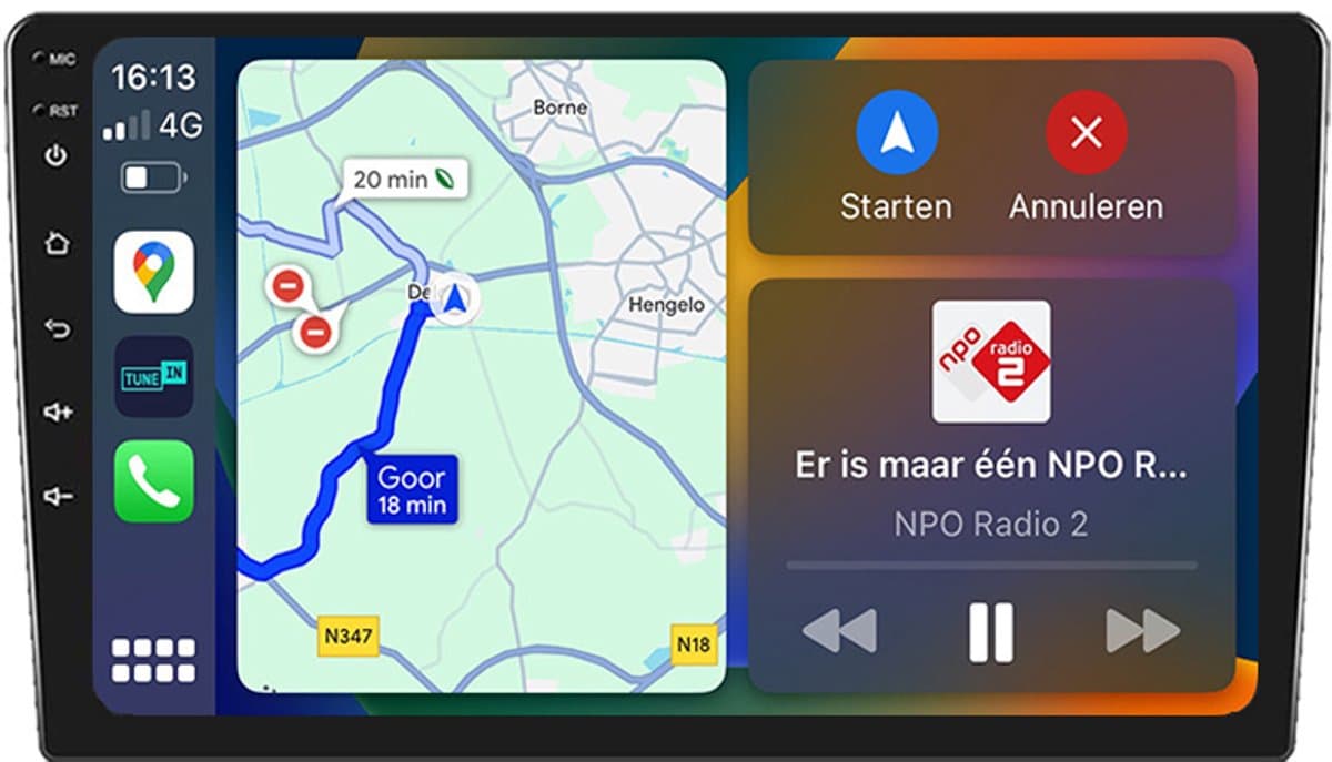 BG4U - Android Navigatie Radio geschikt voor Kia Ceed 2007-2009 met Apple Carplay en Android Auto