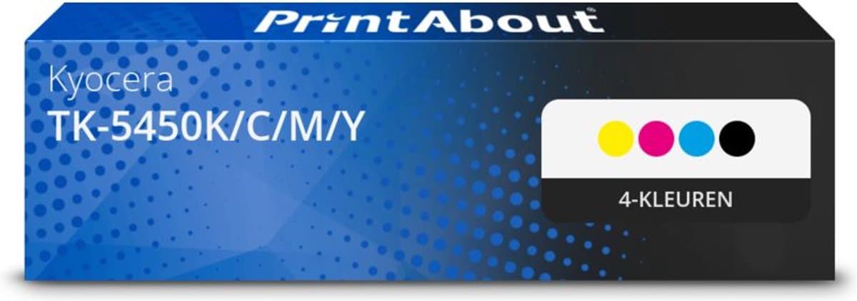 PrintAbout huismerk Toner TK-5450K/C/M/Y 4-kleuren Multipack geschikt voor Kyocera
