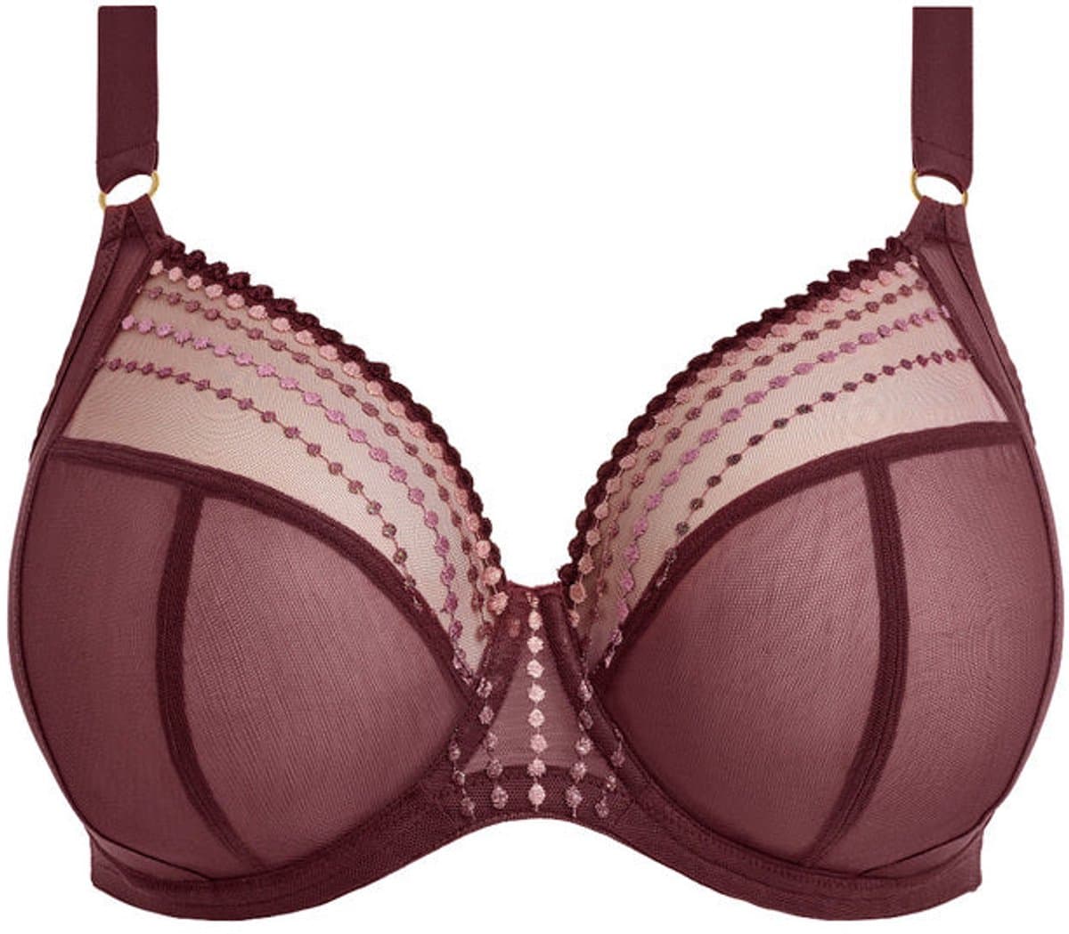 Elomi - Matilda Plunge BH Sugarplum - maat 85I - Rood/Paars