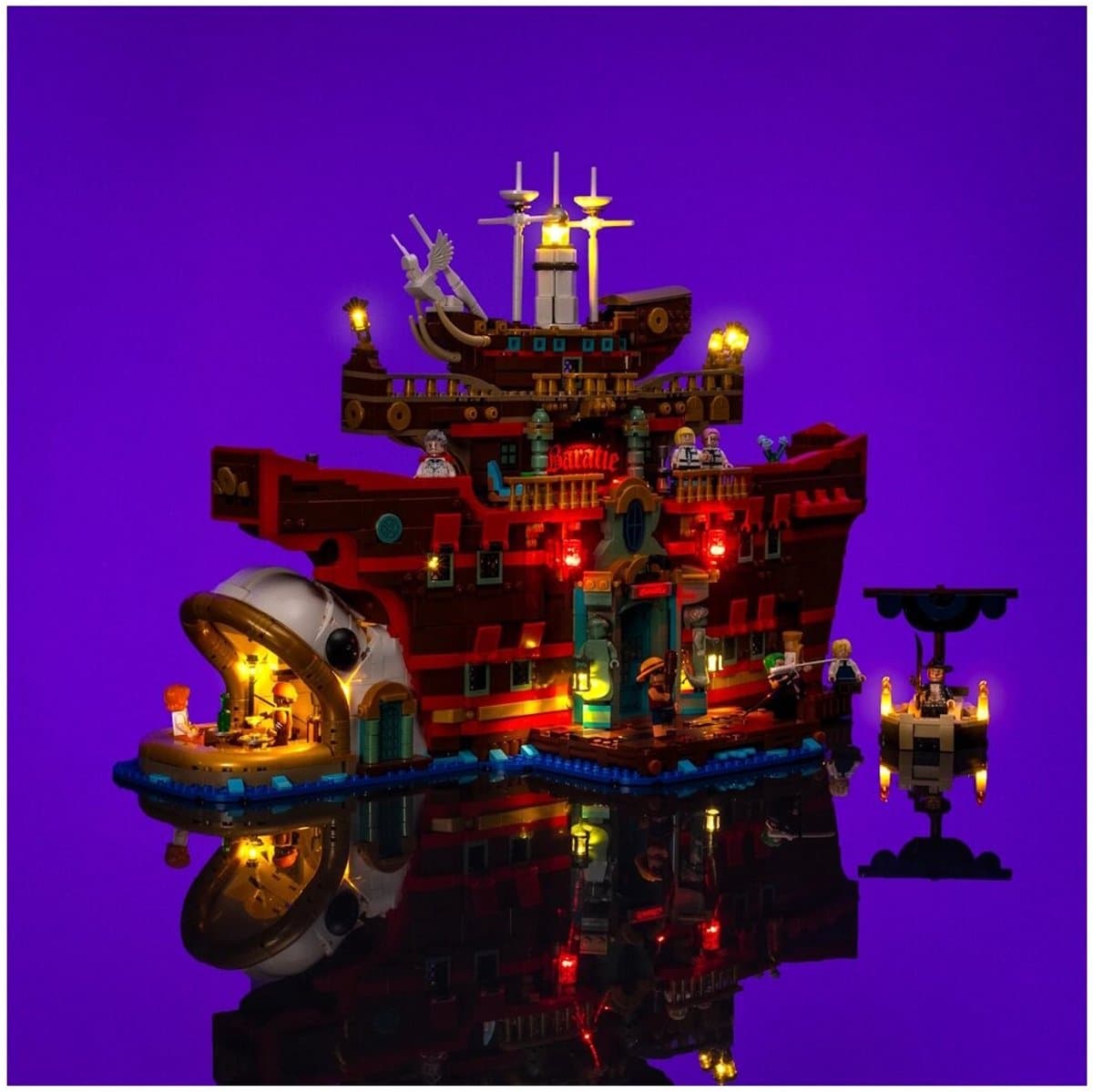 LMB 2.0 - Verlichtingsset geschikt voor LEGO® 75640 One Piece - Het Baratie Drijvende Restaurant Verlichtingsset.
