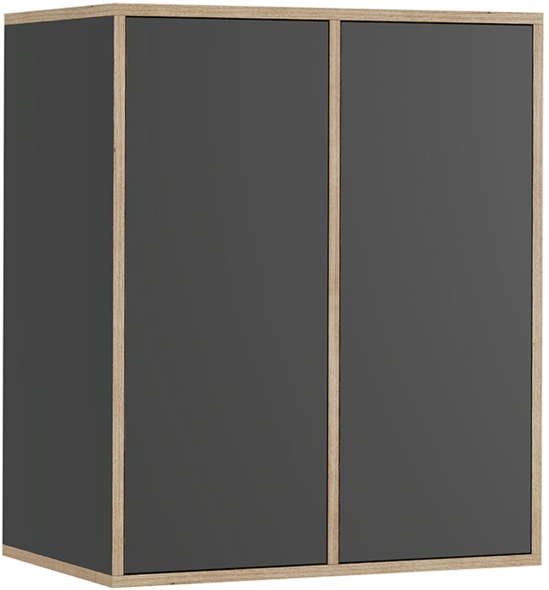 Vicco Tetrix Wandrek – 63 x 75 cm met 2 deuren Antraciet