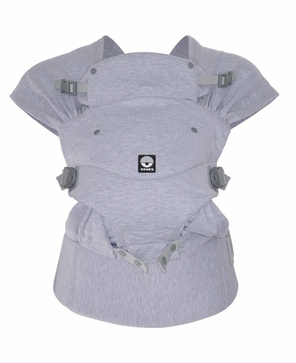 Dooky Draagzak - Cosy Comfort - Grijs - 0/3 Jaar - Max. 15 kg - Ergonomische zit - Kruisbanden voor optimale gewichtsdistributie