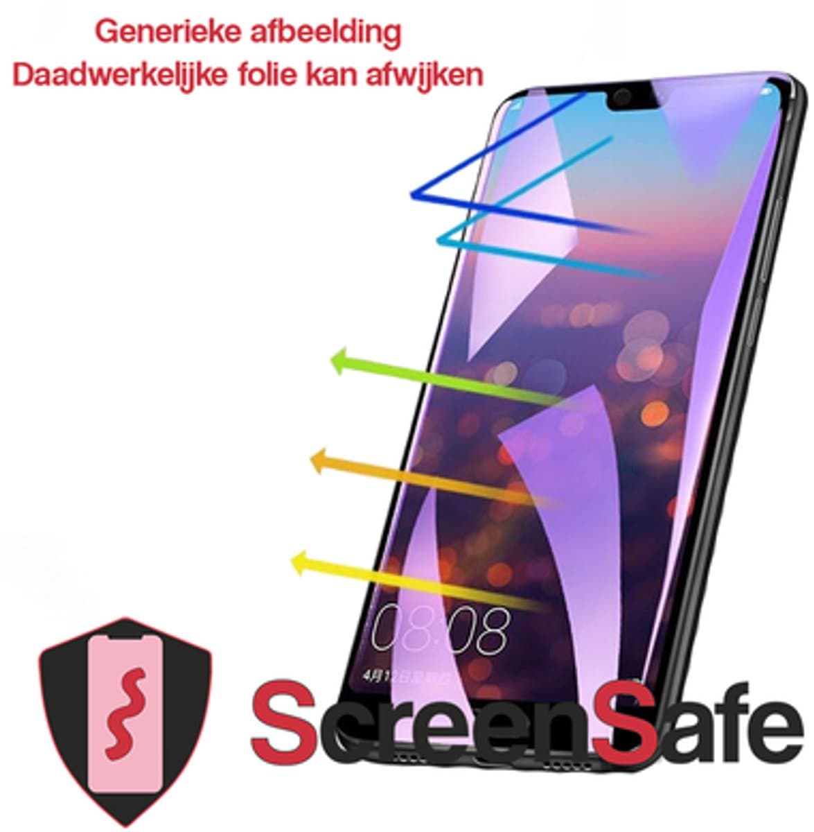 ScreenSafe High Definition Hydrogel screenprotector Oppo Rone 2f Slagvast / Anti-Blue (AAA)