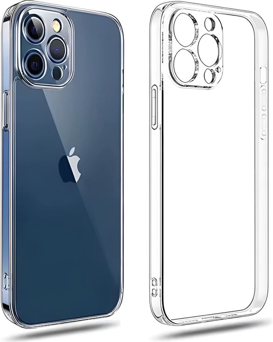 ShieldCase telefoonhoesje geschikt voor iPhone 12 Pro Max hoesje met camerabescherming (transparant) - optimale bescherming - camera protectie - transparant