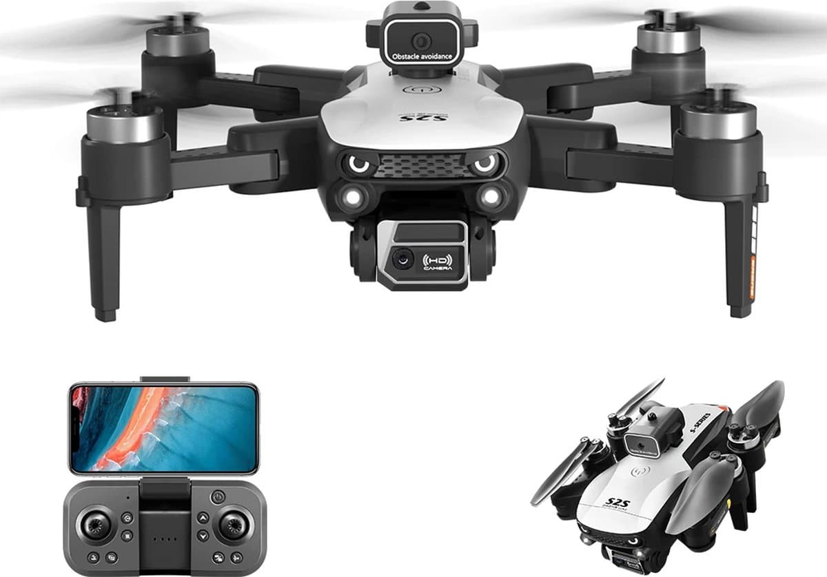 LUXWALLET Libra Spectra2 - Drone Met Laser Obstakel Ontwijking – Headless Modus – Routeplanning Via App - 360° Stuntmodus – Volg Mij Modus – Drone Onder A1 - Wit