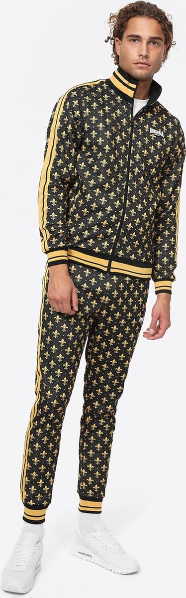 Lonsdale trainingspak Boswall trainingspak, smalle pasvorm, zwart/geel/wit - XXL