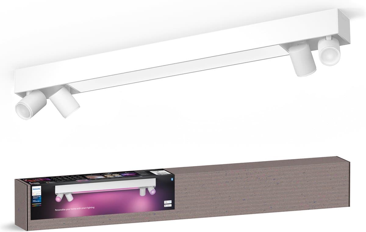 Philips Hue Centris Opbouwspot White and Color - Wit - Rechthoek - 4-spots