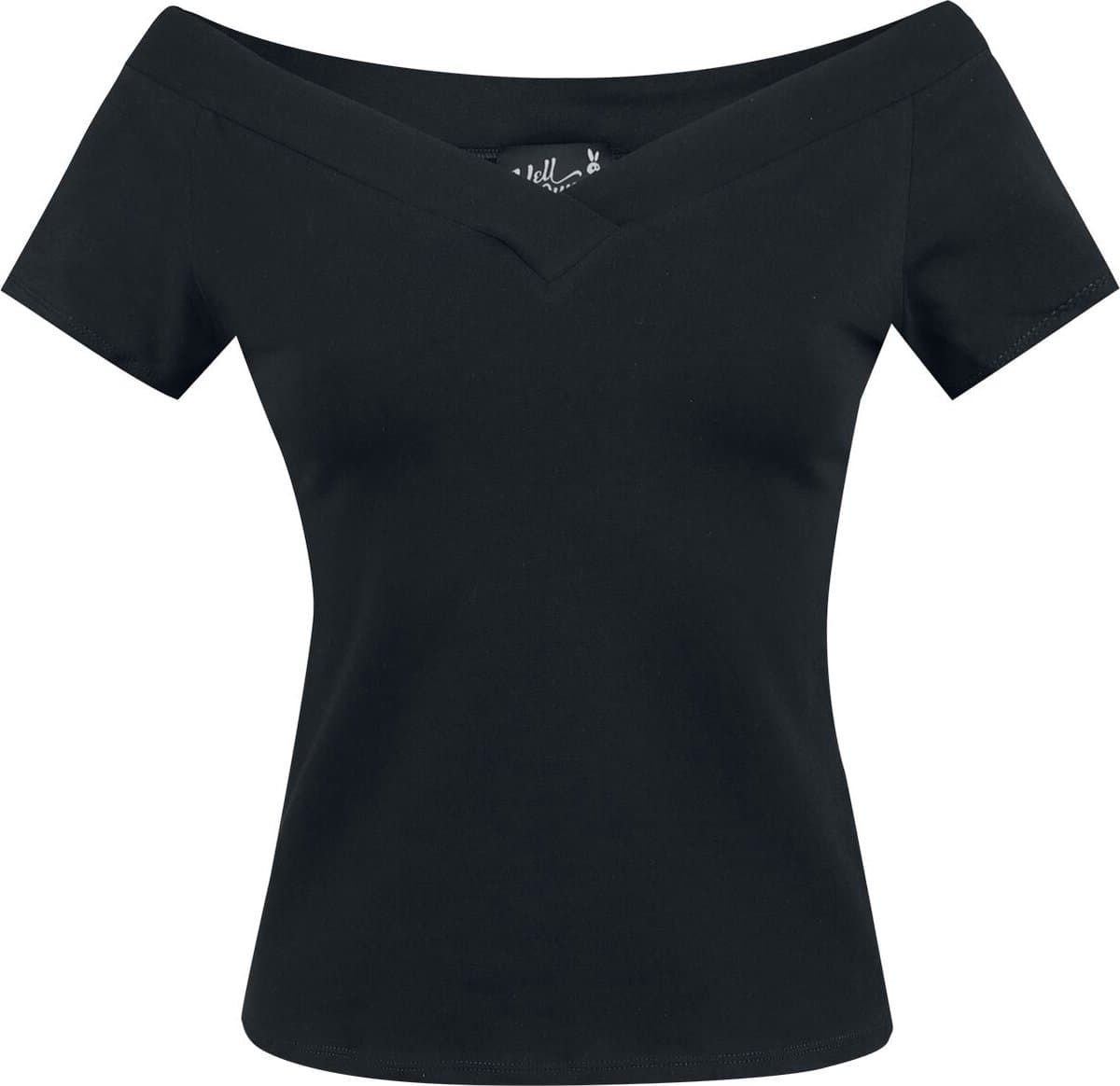 Hell Bunny Alex Dames T-shirt - zwart - S