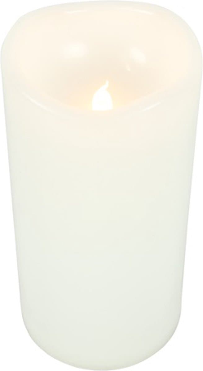 Stompkaars Ø10CM LED ro Metz M wit-L10B10H20CM met timer