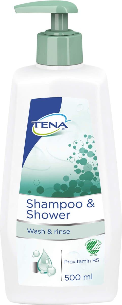 TENA Shampoo+Douche Gel 500 ml