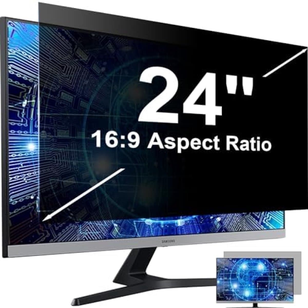 ST TRADING Privacyfilter voor 24 Inch Monitor - UV-Bescherming en Blauwlichtfilter