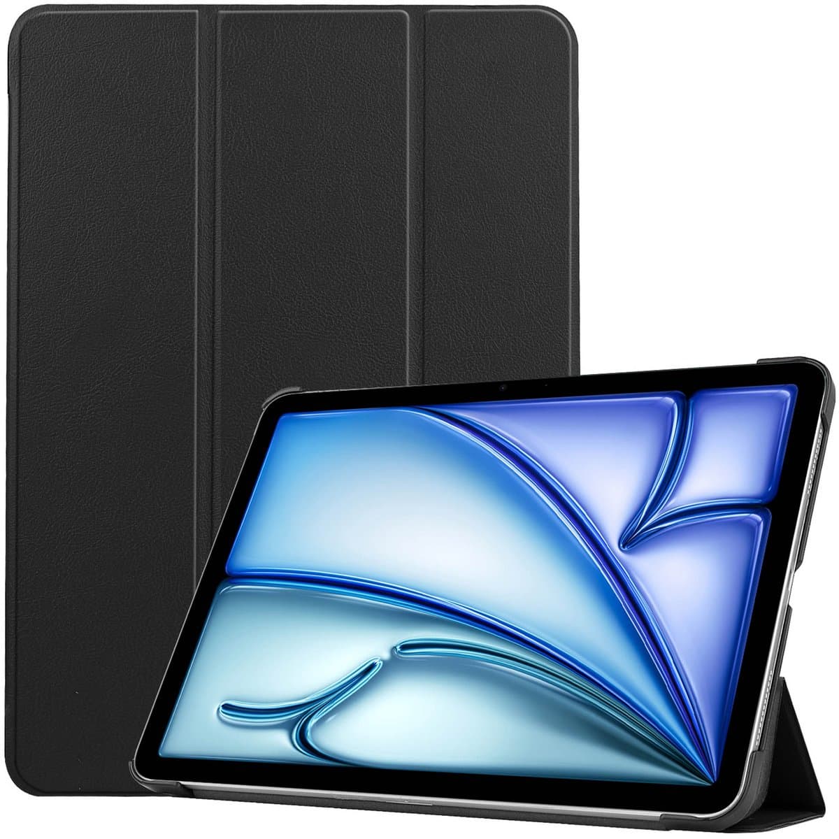 imoshion Tablet Hoes - Geschikt voor Apple iPad Air 13 inch (2026) M4 / Air 13 inch (2025) M3 / Air 13 inch (2024) M2 - Trifold Bookcase - Zwart