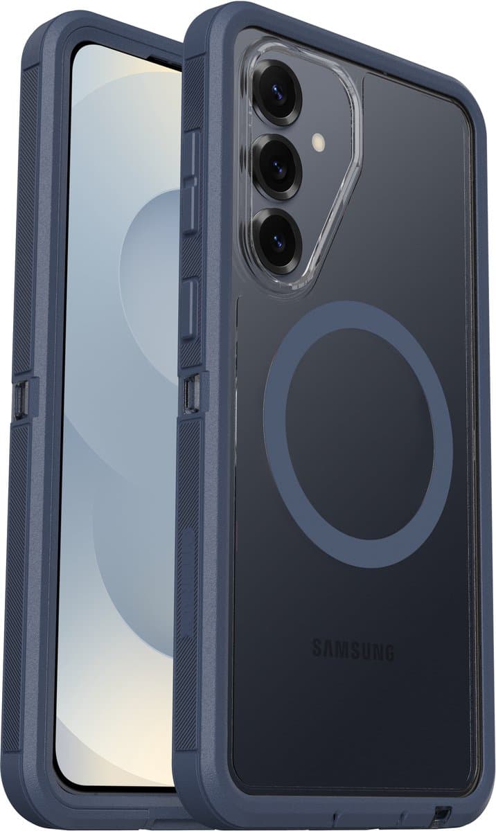 Otterbox Defender Samsung Galaxy S26 Plus Back Cover met Magneet Transparant Blauwe Rand
