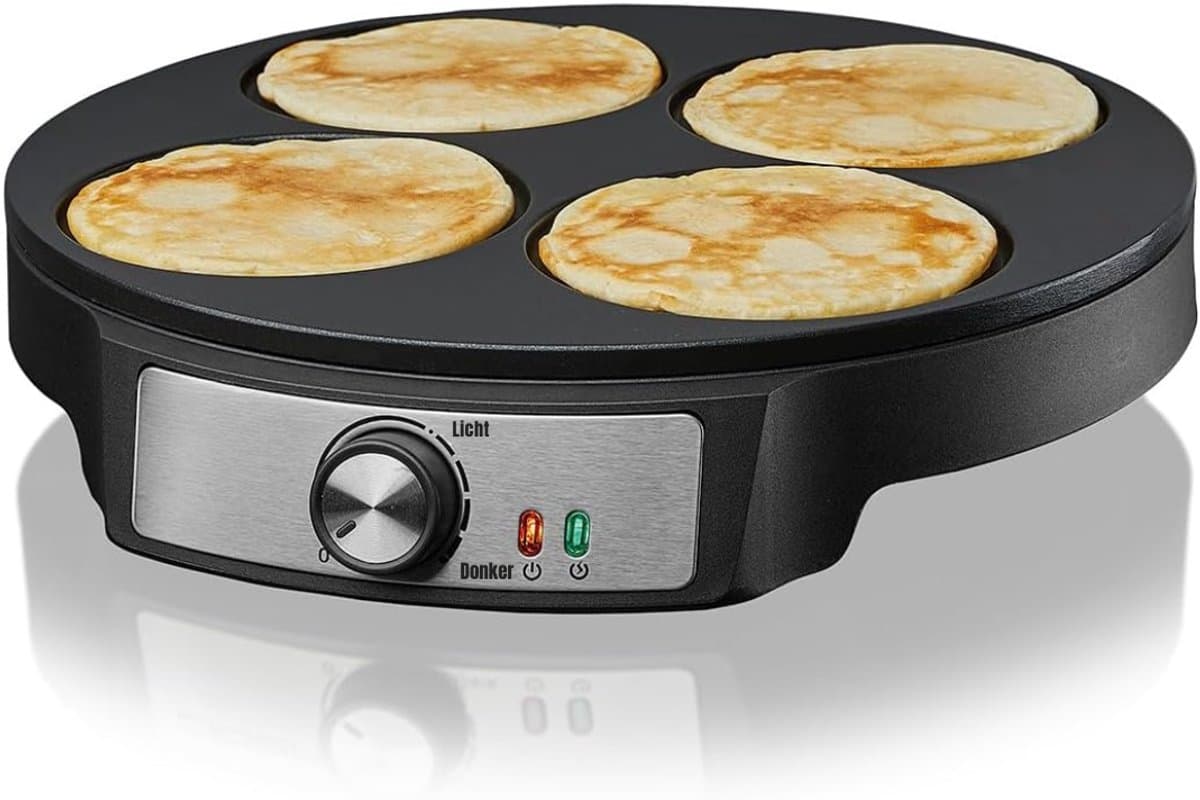 REN® Pannenkoekenmaker - Pancake maker - Pannenkoek - Zwart - 33cm x 31cm x 6cm