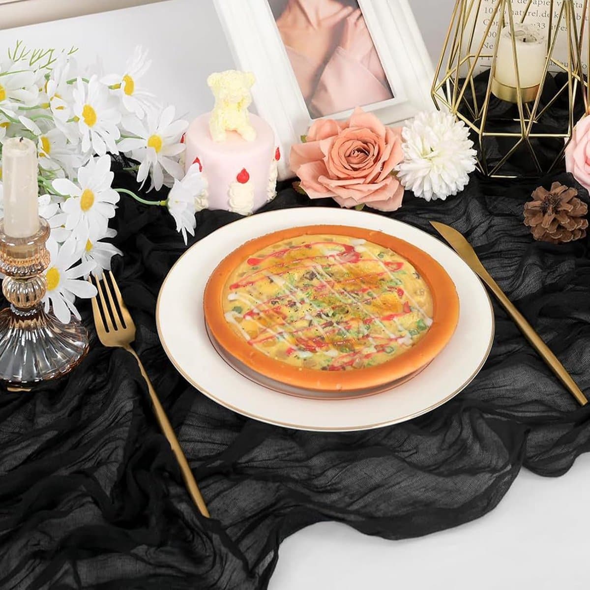 Lange Kaasdoek Tafel Runner 300x90 cm Boho Mesh Decoratie voor Bruiloft en Feest