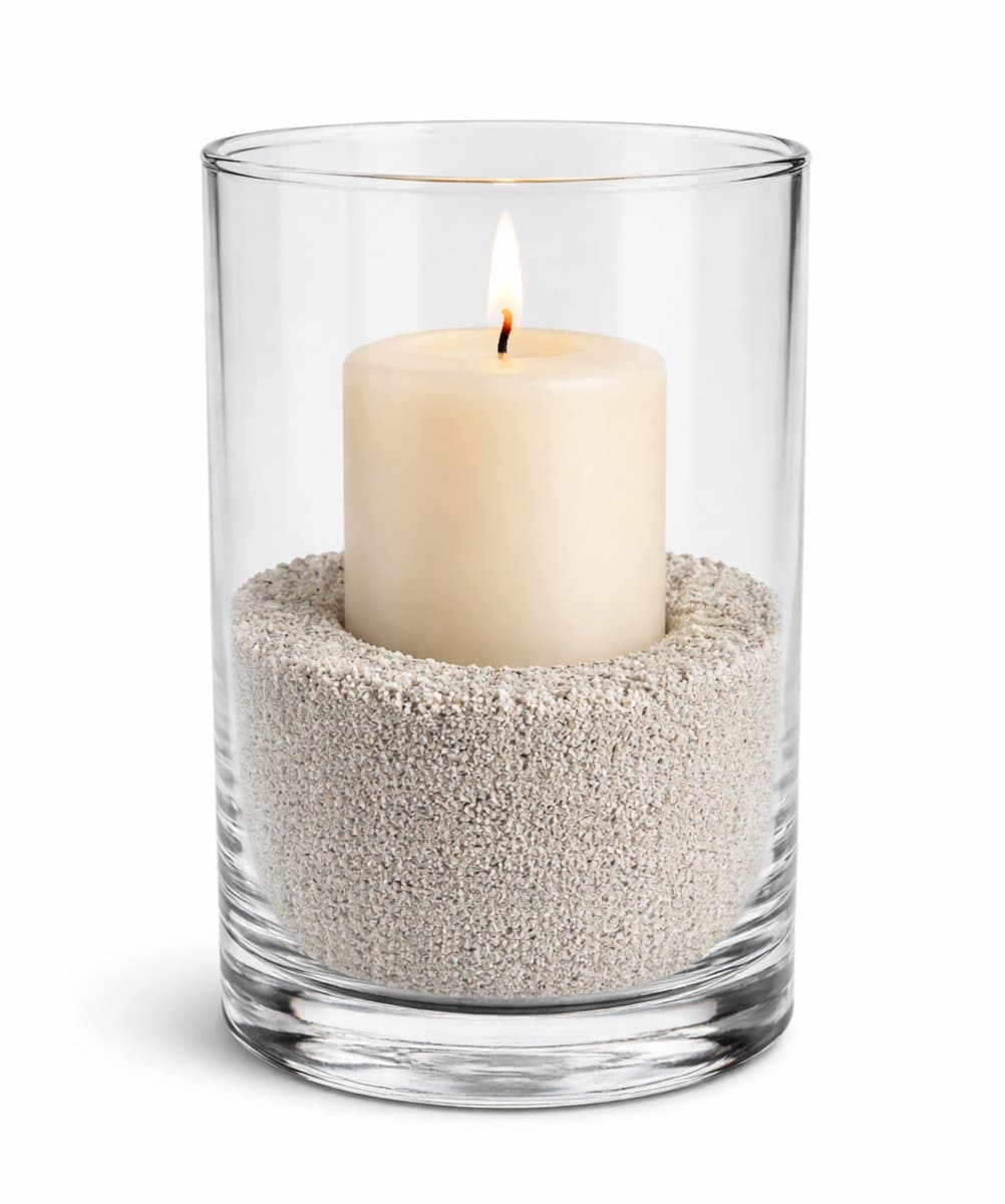 Rayher decoratie zand - 5x - 650ml - lichtgrijs - hobby zandkorrels - sierzand - voor windlichten