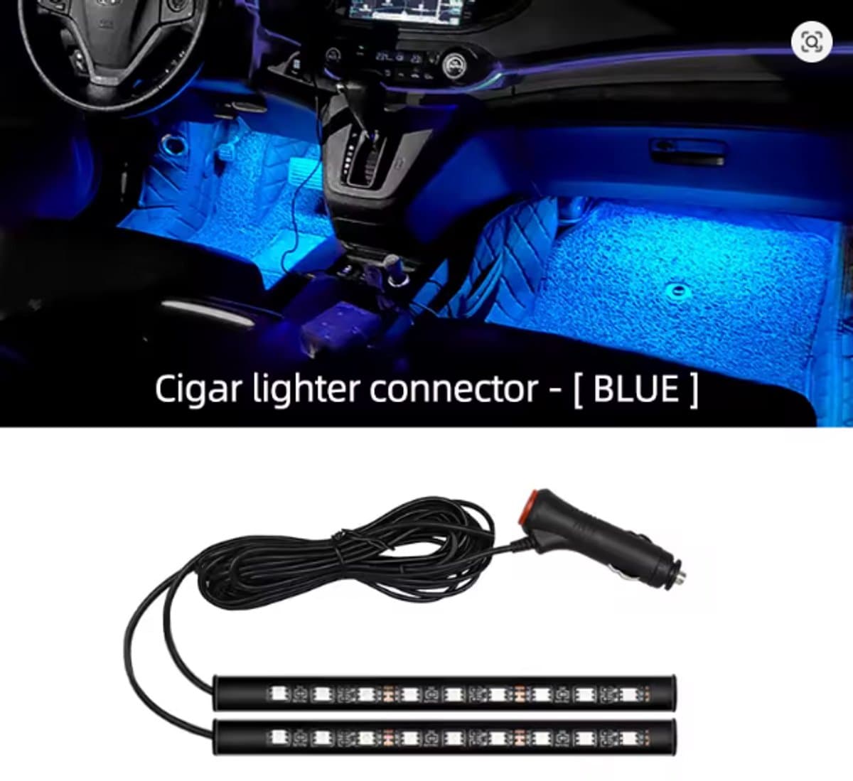 Han-Bar® LED Auto Interieur Verlichting - Sigarettenaansteker - Blauw
