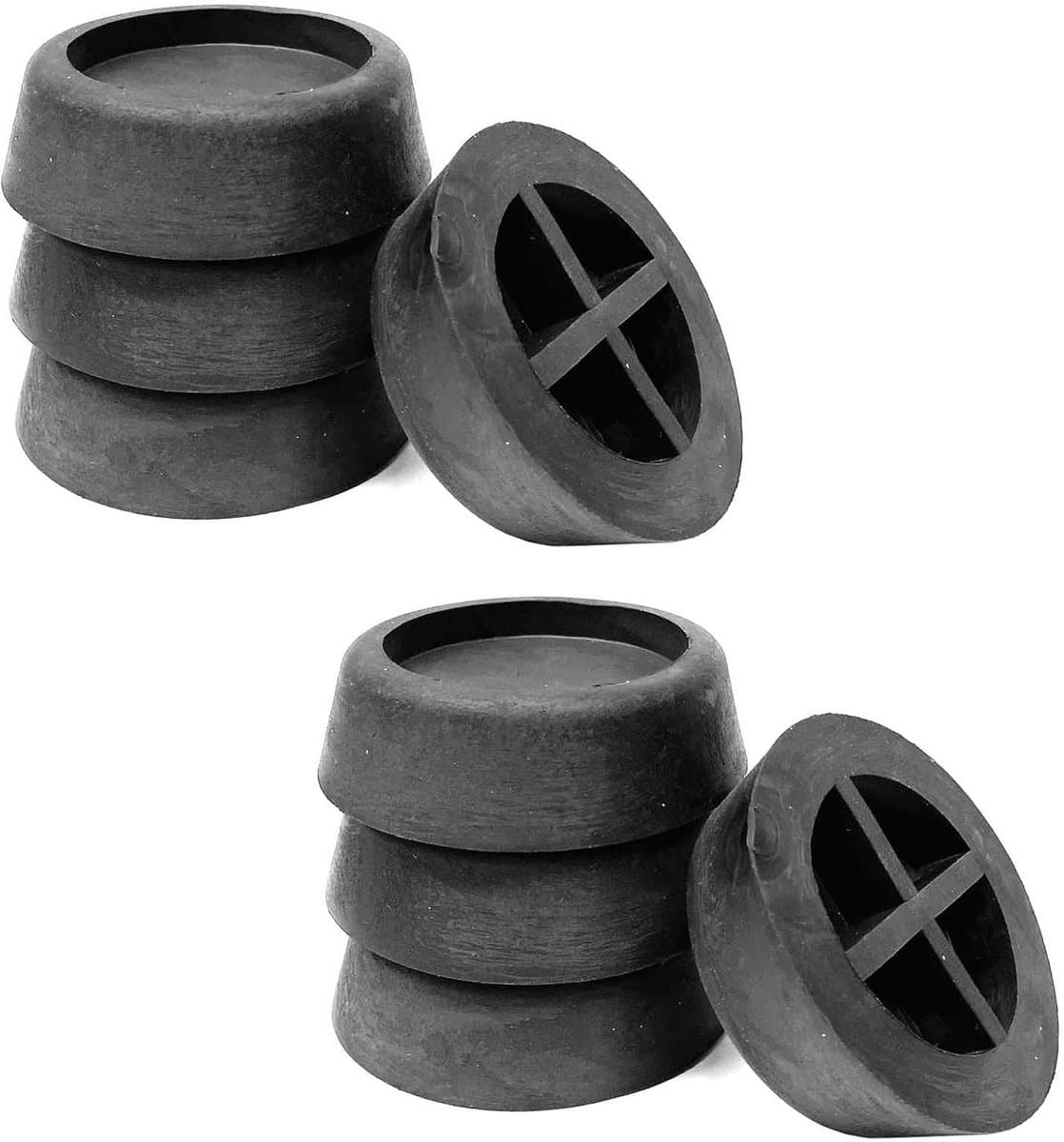 8x Universele Rubberen Trillingsdempers voor Wasmachine en Droger
