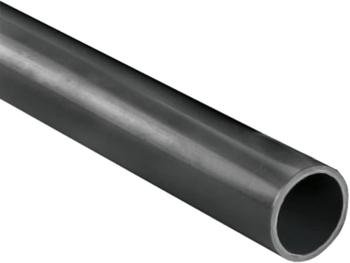 PVC Buis 32mm, PVC-U Drukleiding 1m, PN16 Grijs