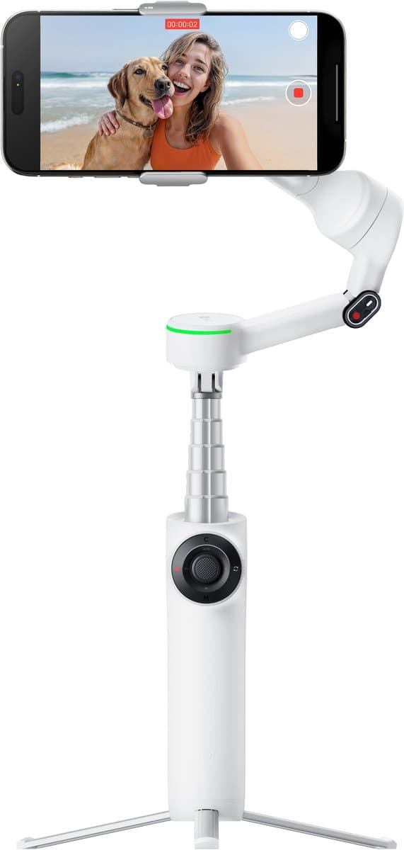 Insta360 – Flow 2 Pro - Creator bundel - Summit White - Gimbal voor Smartphone