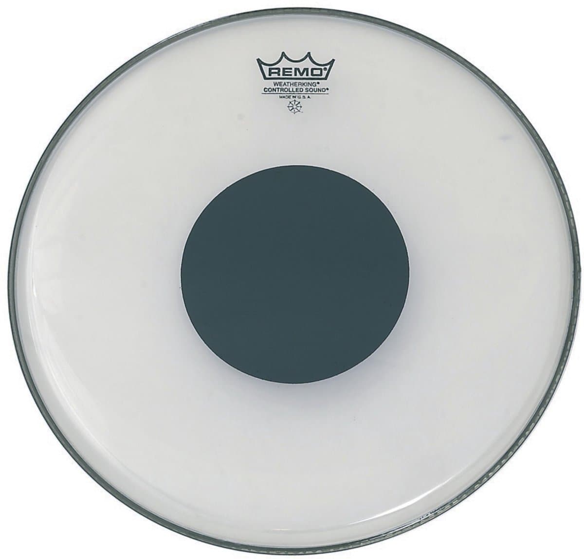 Remo CS Ambasador Clear 12", zwart Dot, Tom Batter - Tom vel