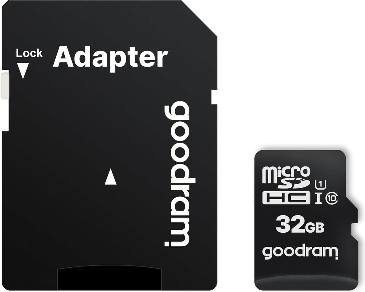 Goodram Micro SD + Adapter 32GB Class10 UHS I