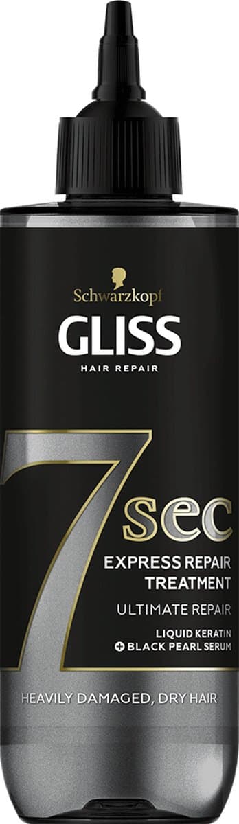 Restorative Hair Mask Schwarzkopf Gliss Kur 7 Sec Ultimate Repair Keratine (200 ml)