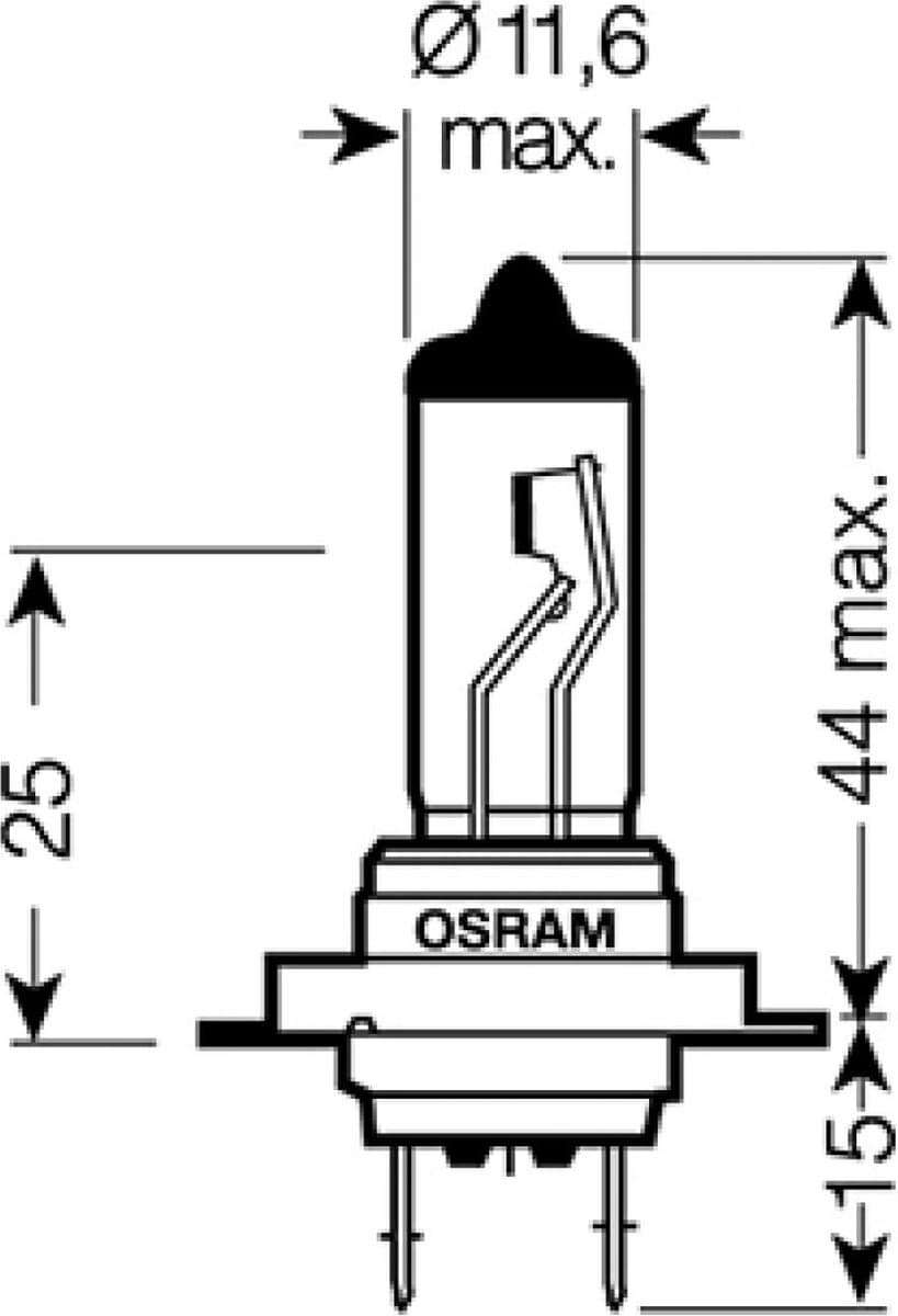 Ampoule Osram pour Scooter Gilera 300 Nexus 2008 à 2015 AV Neuf