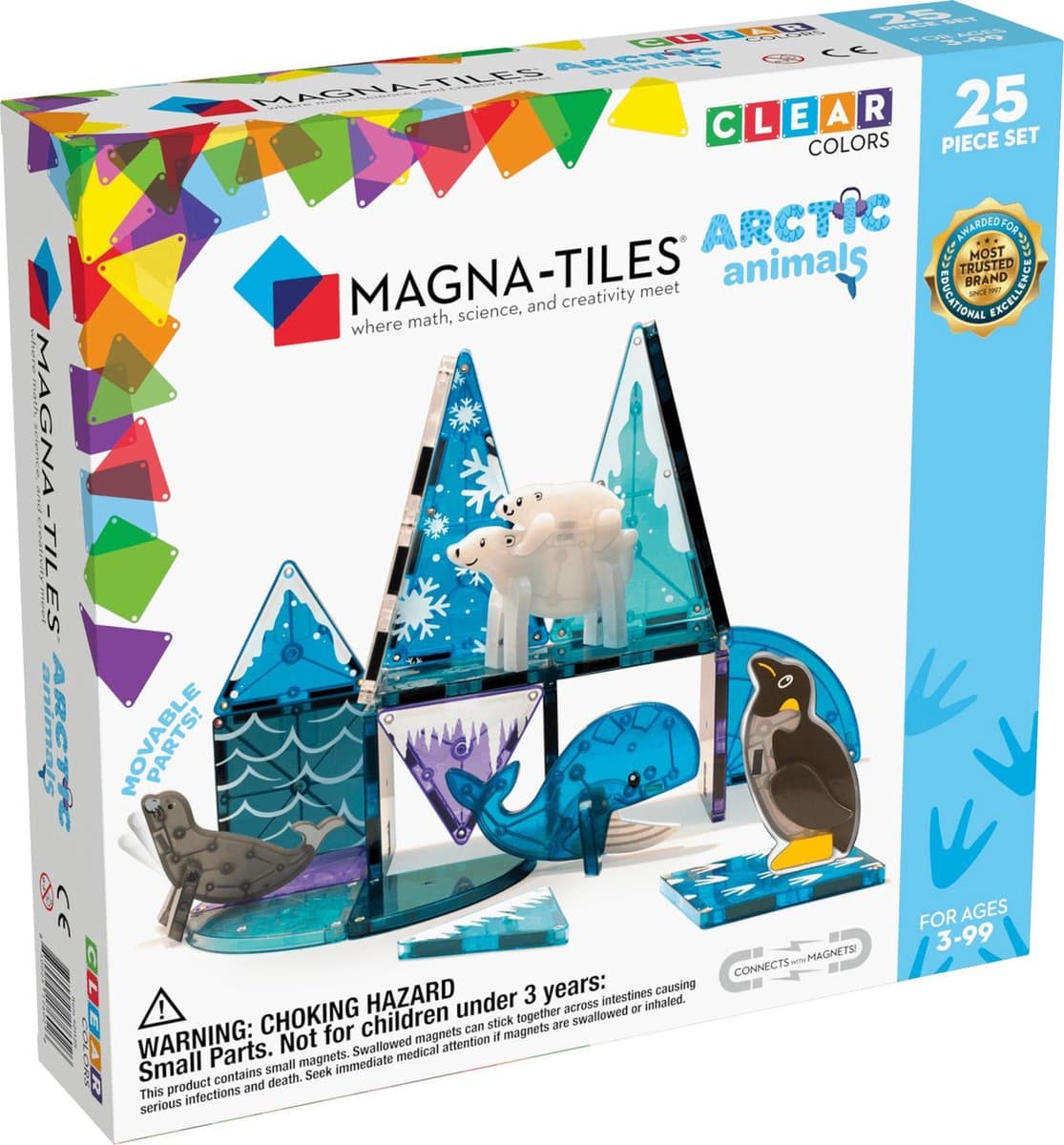21125 - MAGNA-TILES® Arctic Animals 25-delige set (UITGEPRODUCEERD)