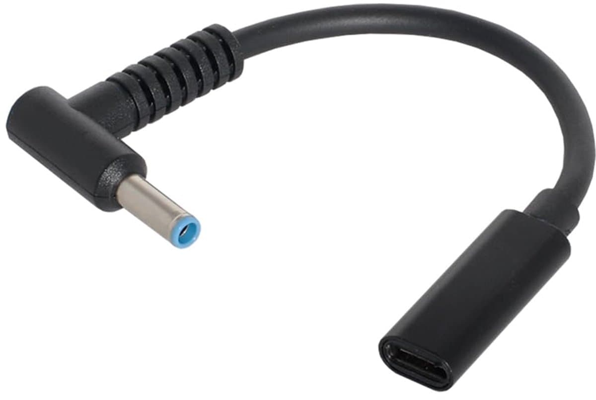 Type C USB-C Female Input to DC 4.5 * 3mm Power PD Charging Cable Suitable for Laptop 18-20V - ShopVlot