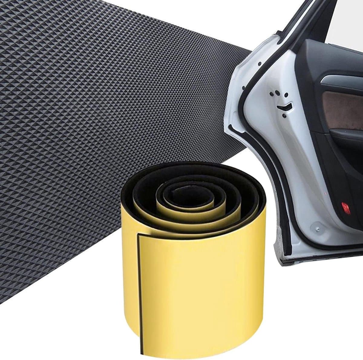 Garages wandbescherming - Deurrandbescherming auto - Bescherming auto - Zelfklevend schuim - 200x20 cm - Zwart
