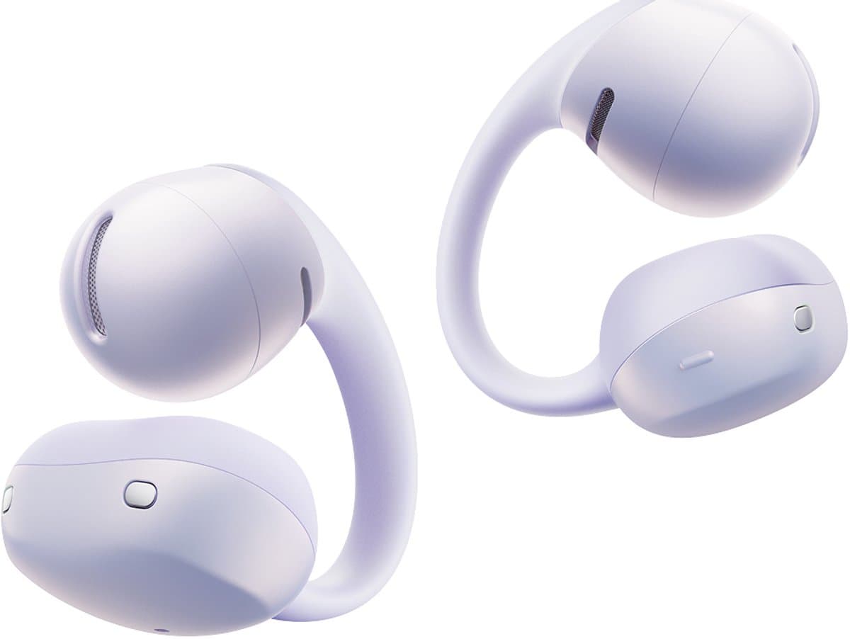 Shokz OpenDots Air Open-ear Clip-on Oortjes – Draadloze Oordopjes – Paars