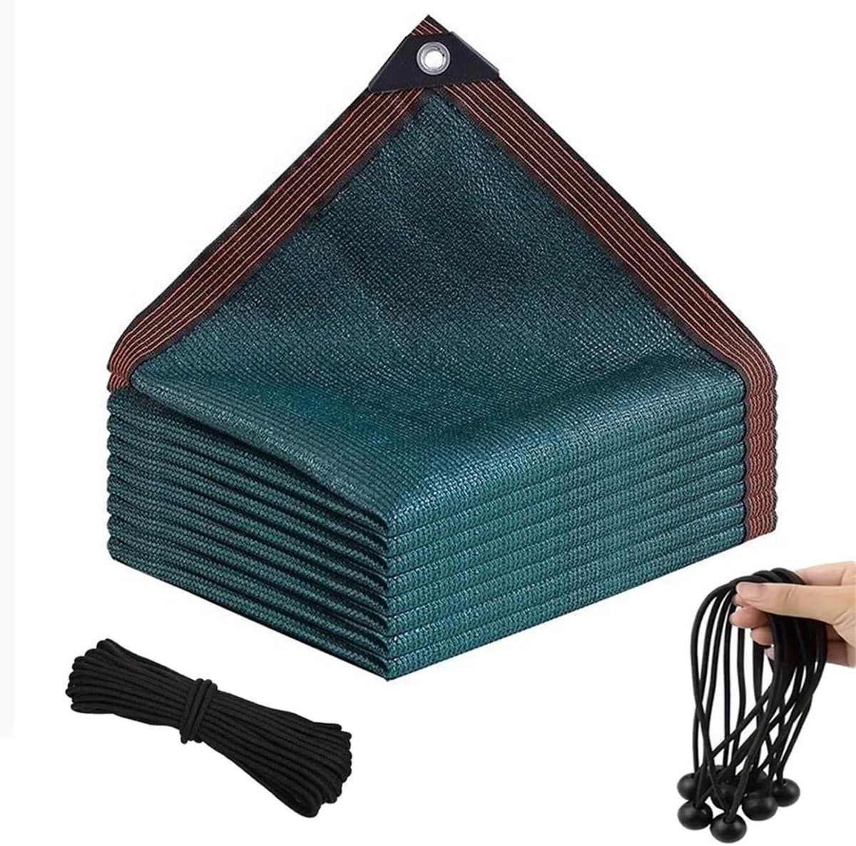 Schaduwnet - Zonnedoek - Terras Afschermen - 90% UV-blokkering - 2.5x4m - Donkergroen