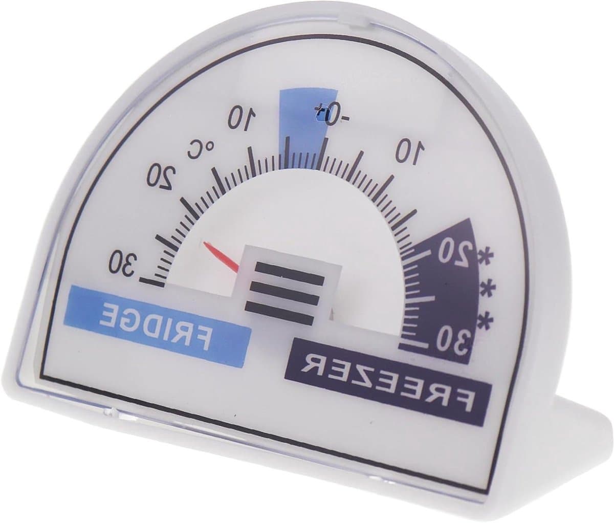 Koelkast Thermometer - Vriezer Meter - Voedsel Bewaren - Gekleurde Zones - 75 Millimeter - Wit