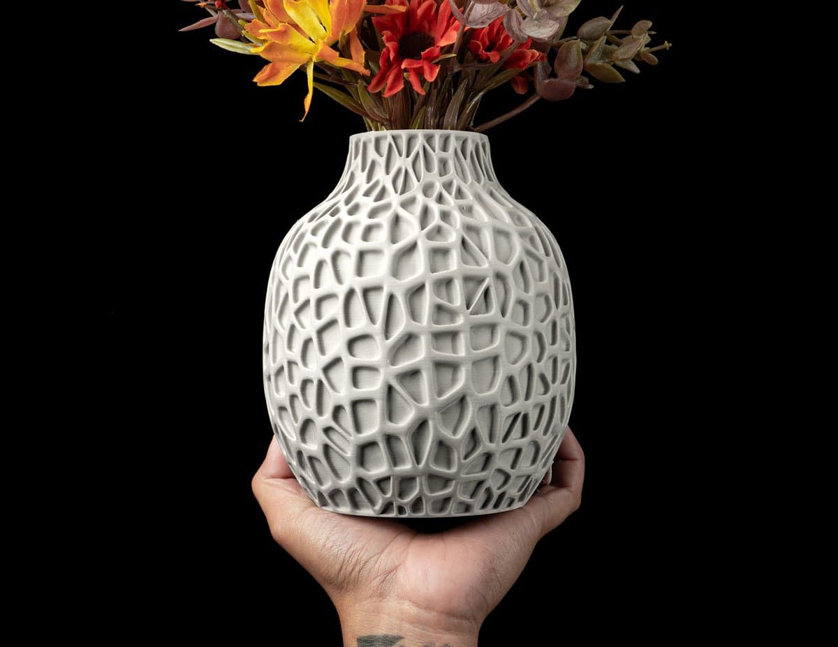Skushy Vaas Pulp - Geschikt voor LEGO Bloemen en Bouwsteenbloemen - Moderne Designvaas voor Droogbloemen en Kunstbloemen - Sculpturale Decoratieve Vaas - Premium Woondecoratie