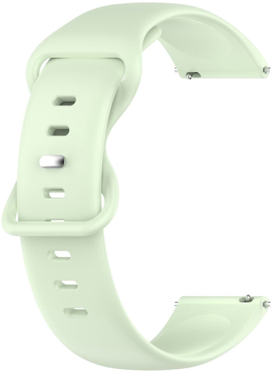 Voor Garmin Venu 2 Plus 20mm Solid Color Silicone Watch Band (groen)