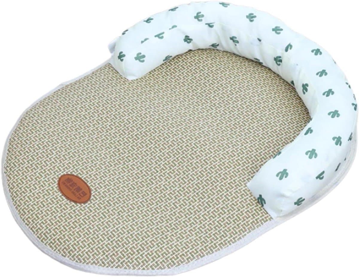 Koelmat Huisdieren - Hondenmat Kattenmat - Hitte Verlichten - Ademend Mesh - 38x28cm - Groen