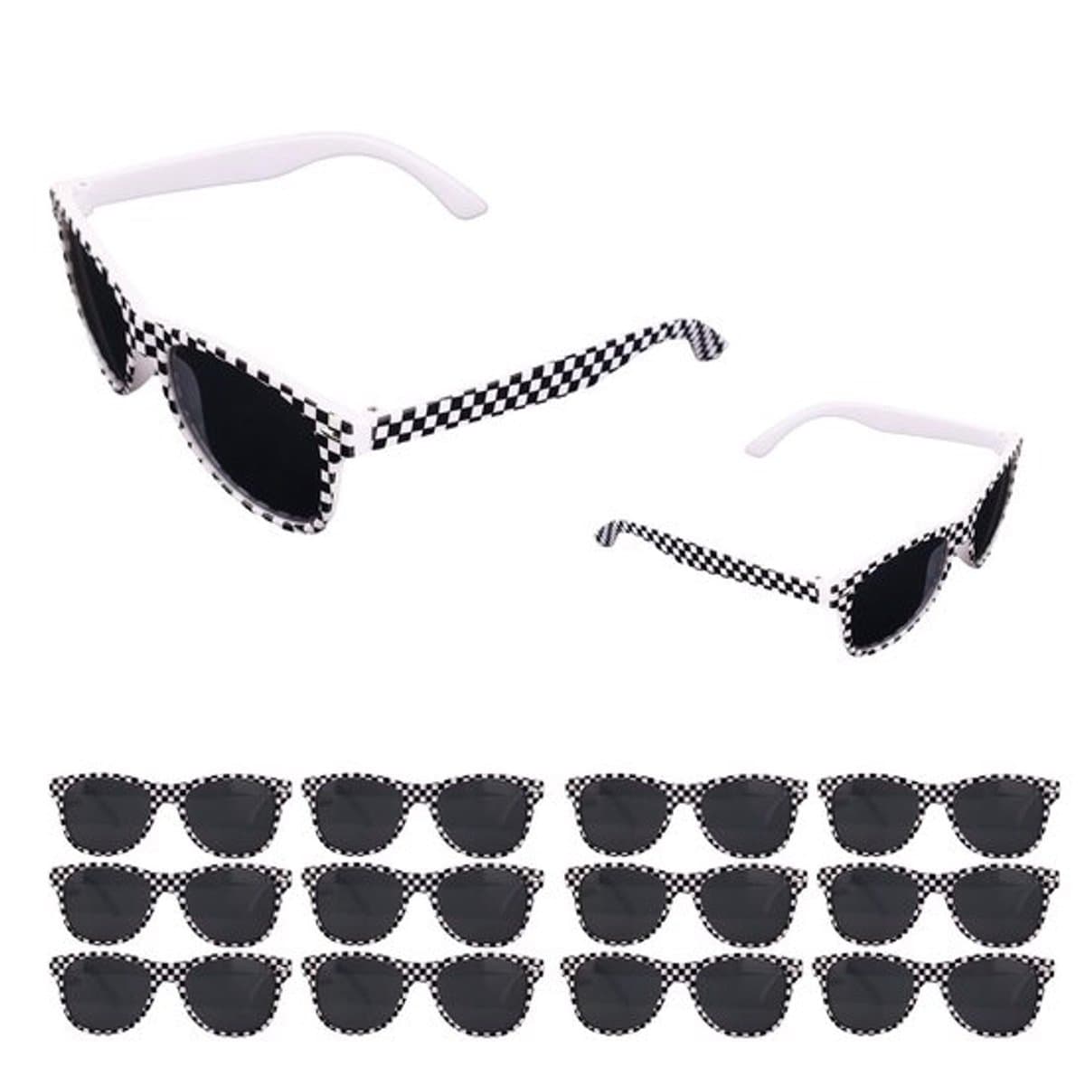 - Race Auto Zonnebrillen - 12 Stuks voor Kinderen - Coole Verjaardagsdecoraties - Perfect voor Feestjes - Kindvriendelijk - Kleurvol - Gesc...