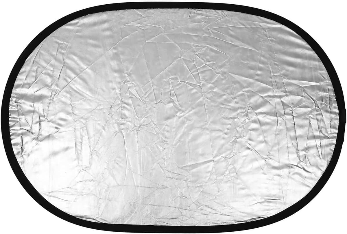 Fotografie Reflector - Licht Diffuser - Foto's Verbeteren - 2-in-1 Opvouwbaar - 60x90 cm - Zilver Wit