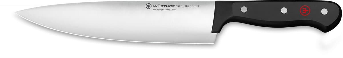 Wüsthof Gourmet Koksmes - 20 cm, Zilver/Zwart