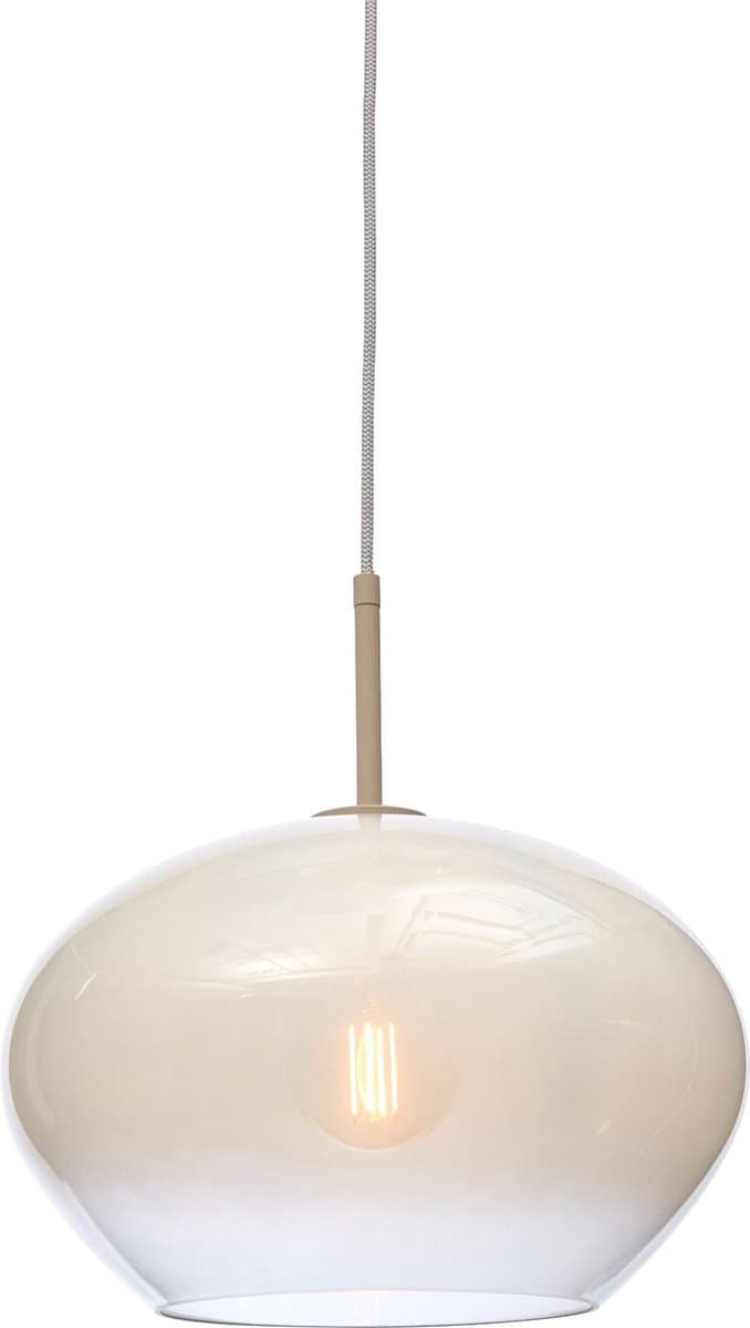 it's about RoMi Hanglamp Bologna - Wit - 35x35x23cm - Modern - Hanglampen Eetkamer, Slaapkamer, Woonkamer