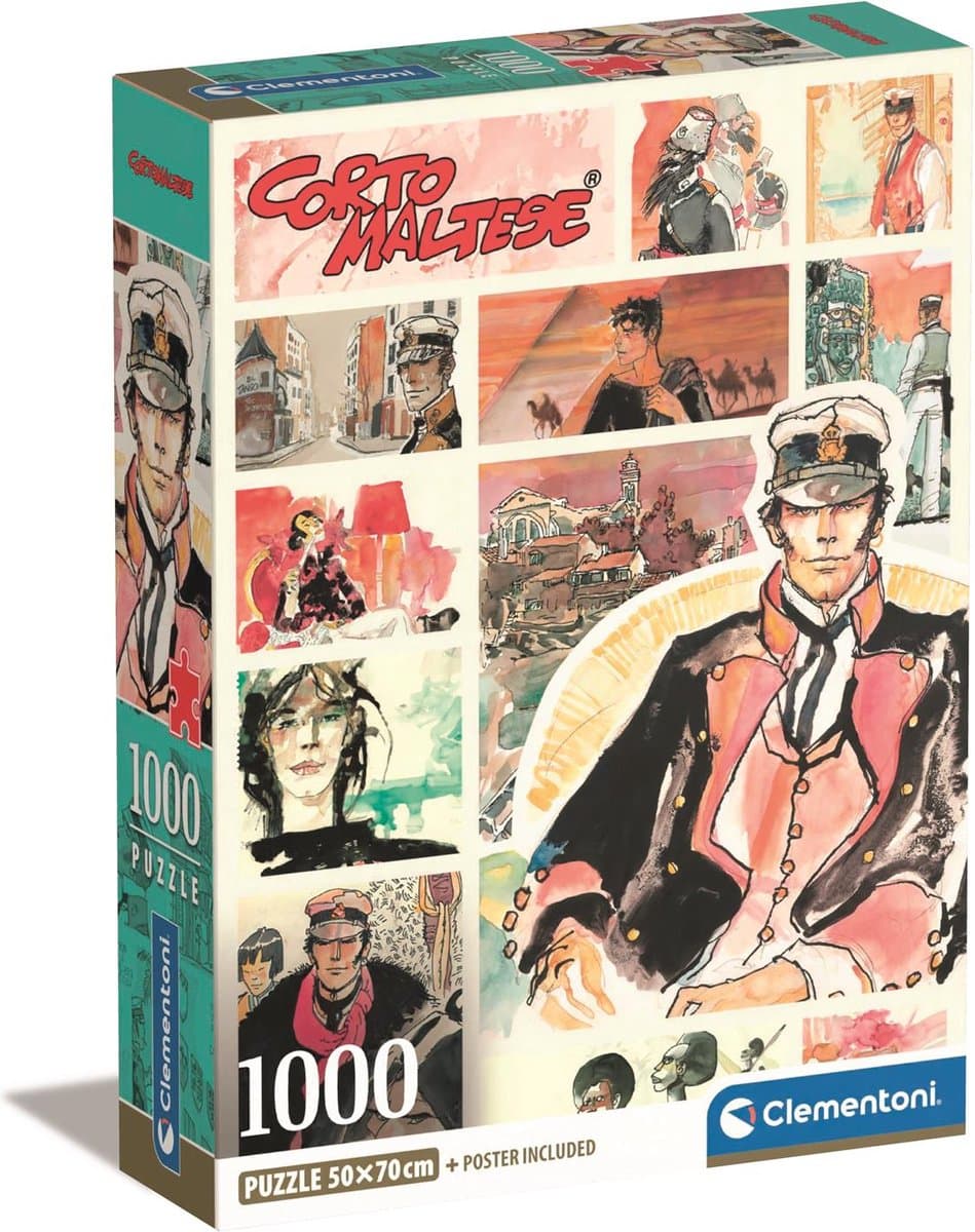 Clementoni - Puzzel - 1000 Stukjes - Corto Maltese - Puzzel Voor Volwassenen