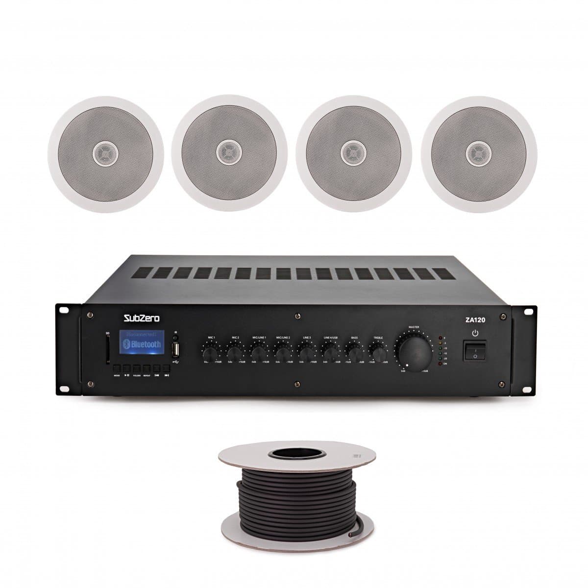 SubZero 40W 100V 5 Plafond Luidsprekersysteem