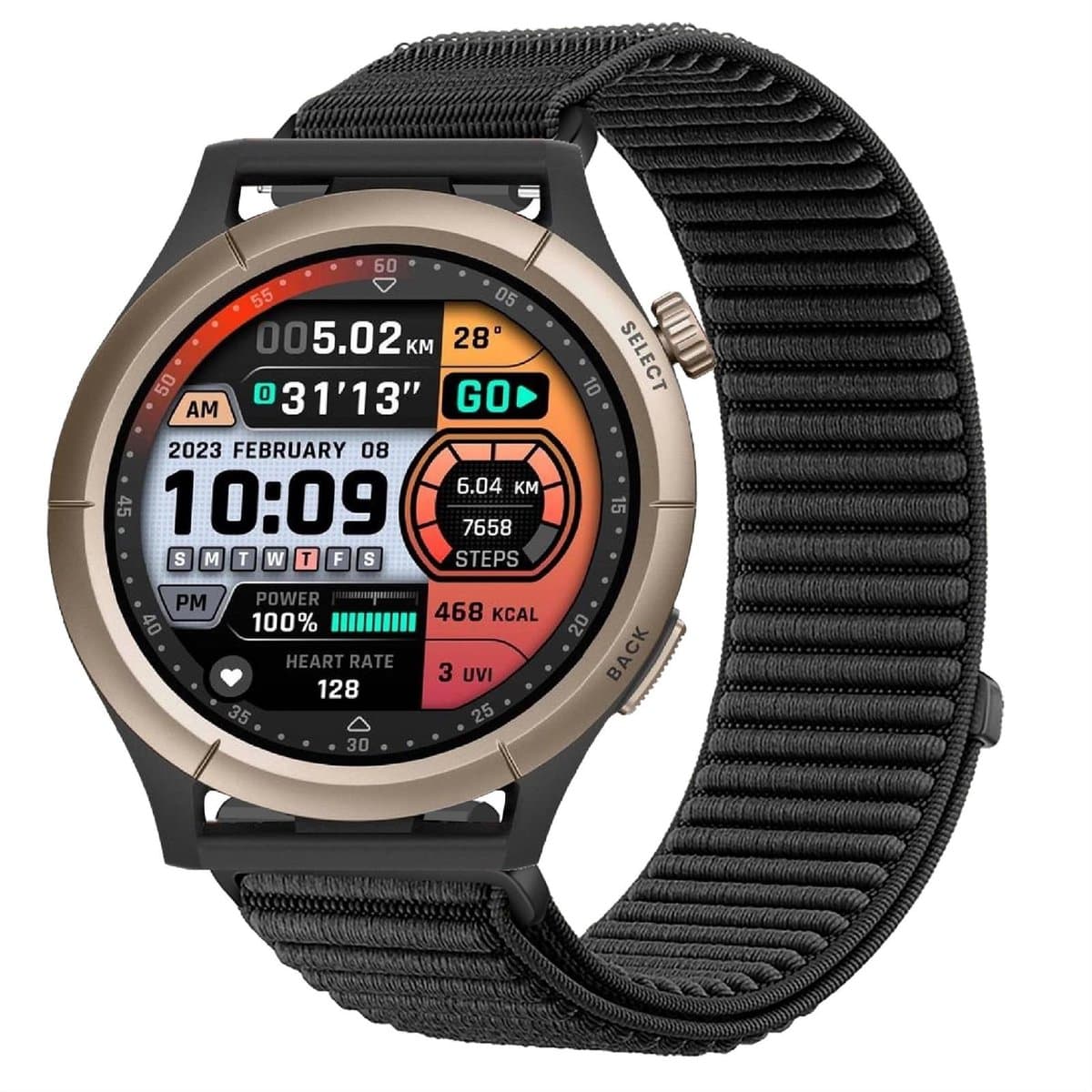 Dailygoods - Gevlochten Nylon Armband voor Smartwatch