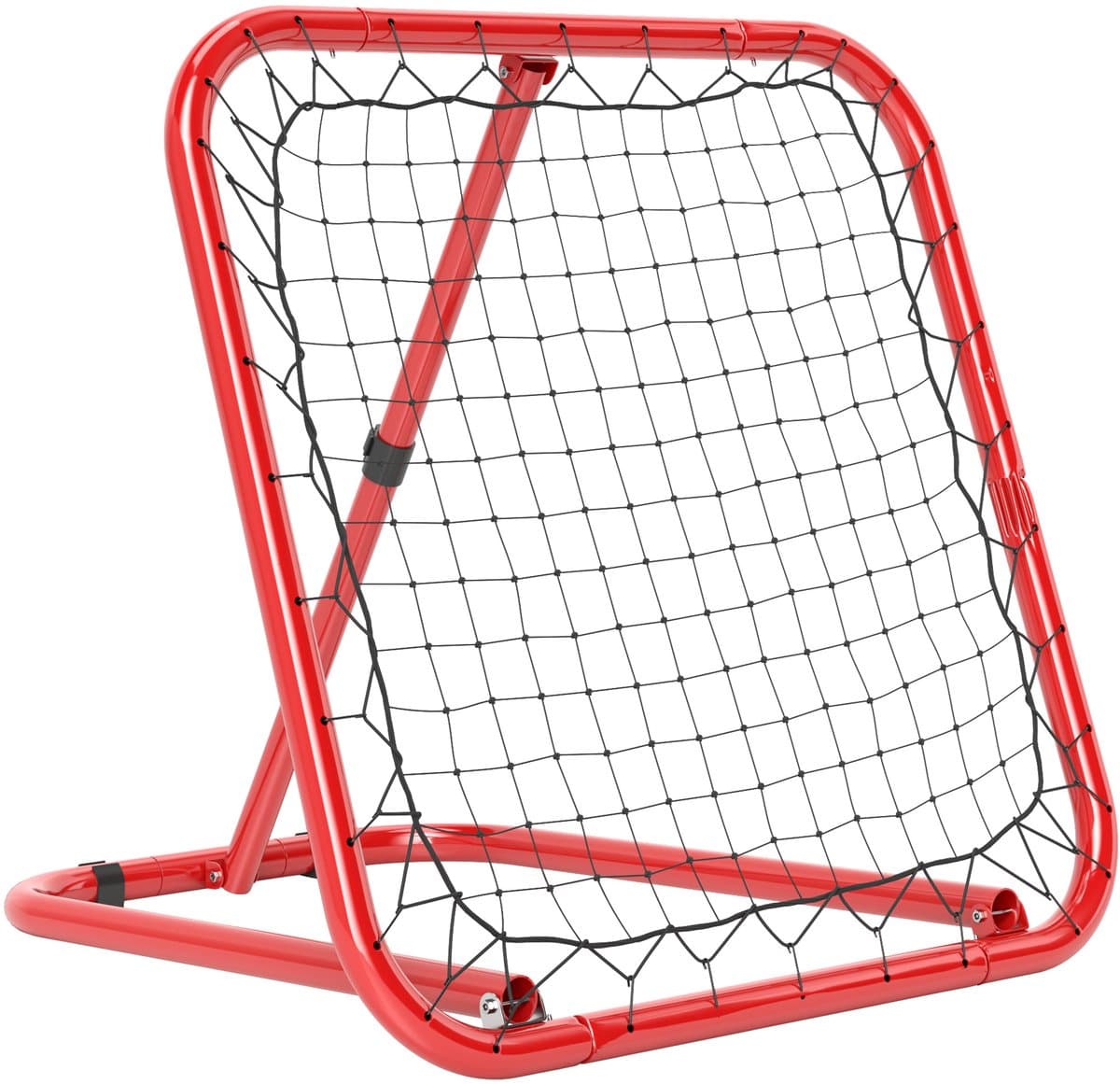 HOMCOM Trainer - Inklapbare Voetbal Rebounder - 63x63 cm Net - Verstelbare Hoek - Voor Voetbal, Basketbal & Honkbal