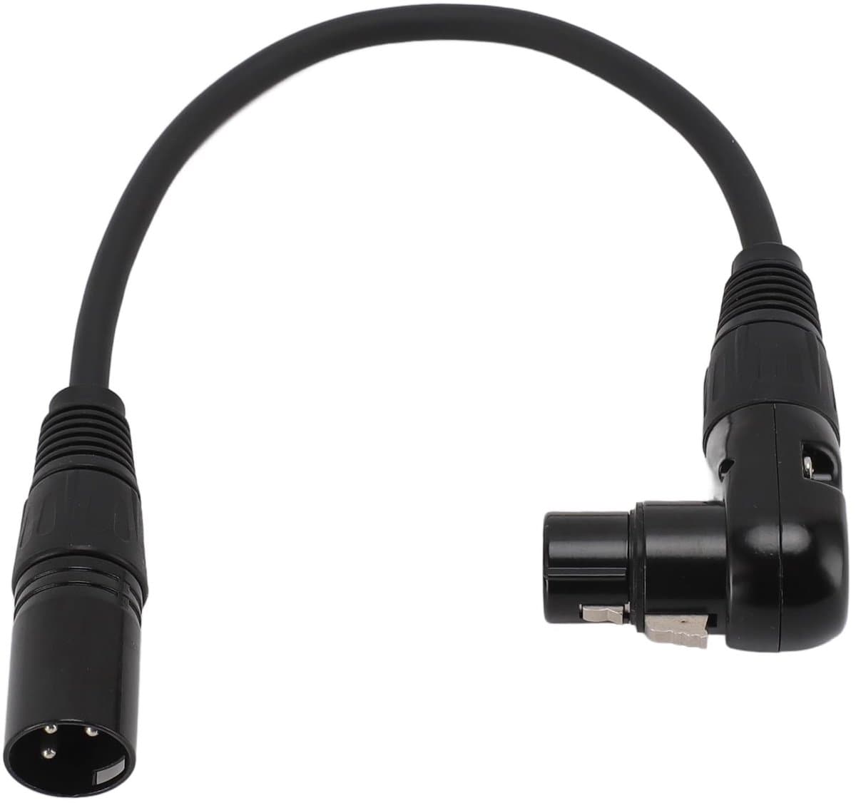Cosensi Microfoon Kabel - 90 Graden Hoek - 0.30 Meter - Adapter Kabel - Voor Mengpanelen en Microfoons - 3 Pins